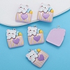 Cartoon Animal Resin Pendants PW-WG1B5D1-03-1