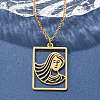 304 Stainless Steel Necklace LS-NJEW-D330-01G-06-5