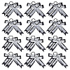 24Pcs 12 Style Polyester Hair Ties OHAR-PH00011-1