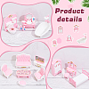   Plastic Doll Bedroom & Bathroom & Living Room Furniture Kit DIY-PH0022-06-4