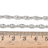 Brass Micro Pave Clear Cubic Zirconia Eye Link Chain Necklaces NJEW-G183-07P-5