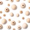 241Pcs 5 Styles Natural Unfinished Wood Beads WOOD-FS0002-36-2