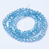 Electroplate Glass Beads Strands EGLA-A034-J8mm-A06-2