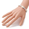 Adjustable Synthetic Turquoise & Natural Howlite Braided Bead Bracelets for Womem BJEW-JB13654-5