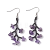 3 Pairs 316 Surgical Stainless Steel Glass Seed Beads Chip Dangle Earrings EJEW-TA00774-5