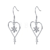 925 Sterling Silver Dangle Earring Findings STER-L057-061P-1