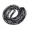 Baking Paint Transparent Glass Beads Strands DGLA-N011-8mm-10-2