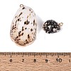 Electroplate Natural Spiral Shell Pendants SSHEL-Q100-41G-3