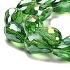Electroplate Glass Beads Strands LS-EGLA-D015-12x8mm-19-3