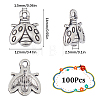 SUNNYCLUE 100Pcs Tibetan Style Alloy Charms TIBE-SC0001-92-2