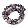 Natural Lepidolite Beads Strands X-G-G284-A02-8mm-4
