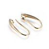 Brass Earring Hooks KK-G365-19G-2