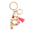 Fruit Series Letter Resin Keychains KEYC-TAC0033-02P-1