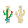 Alloy Enamel Pendants ENAM-G212-08G-03-1