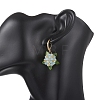 Valentine's Day Flower Natural Malaysian Jade & Glass Seed Beaded Leverback Earrings EJEW-MZ00700-5