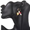 Acrylic Heart Locket Hoop Earrings EJEW-JE06844-02-4