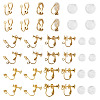 24Pcs 3 Styles 316 Stainless Steel Clip-on Earring Findings STAS-TA0006-31G-2