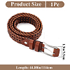 Braided Imitation Leather Chain Belts AJEW-WH20020-053E-2