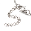 Non-Tarnish 304 Stainless Steel Satellite Chains Anklet for Women AJEW-AN00501-5