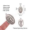 Tibetan Style Alloy Pendants PALLOY-CJ0003-01-2