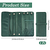 Portable Rectangle Velvet Jewelry Storage Rolls ABAG-WH0046-105C-2