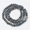 Electroplate Glass Beads Strands EGLA-A034-T4mm-K10-2