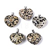 Natural Dalmatian Jasper Pendants G-N362-05P-09-1