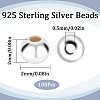 SUNNYCLUE 925 Sterling Silver Beads STER-SC0001-26A-2