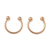 303 Stainless Steel Circular/Horseshoe Barbell Nose Rings WG86D19-23-1