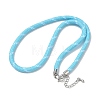 Ployester Core-Wrapped Round Cord Necklace Making KK-CBACFA2-03P-21-1