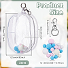 Oval Rectangle Transparent PVC Plastic Storage Zipper Bags ABAG-WH0040-39B-3