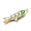 Brass Enamel Pendants KK-CBAEEA8-09C-G-2
