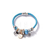 Faux Leather European Bracelets FS-WG51552-01-4