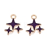 Alloy Enamel Pendants X1-ENAM-T020-38F-RS-1