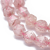 Natural Strawberry Quartz Beads Strands G-K303-B10-8mm-3