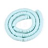 Handmade Polymer Clay Beads Strands CLAY-R089-6mm-032-2