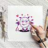 6Pcs 6 Styles Halloween Theme PET Hollow out Drawing Painting Stencils Sets for Kids Teen Boys Girls DIY-WH0172-988-6
