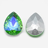 Pointed Back Glass Rhinestone Cabochons RGLA-T017-18x25mm-06-2