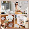 12 Bags Transparent Plastic Empty Sewing Thread Bobbins CON-WA0001-10-6