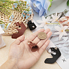 2 Pairs 2 Colors Leather Undamaged Bag D Ring Connector FIND-CA0007-93-3