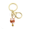 Fortune Cat Porcelain Pendant Keychain KEYC-G064-03D-1