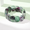 Oval Natural Dragon Veins Agate(Dyed & Heated) Beaded Stretch Bracelets for Women Men GG-CBA9ACE-A14-2