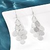 Brass Dangle Earrings EJEW-B157-02E-P-1