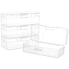 Transparent Plastic Storage Boxes LS-CON-WH0094-35B-1