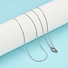 Tarnish Resistant Trendy Unisex 201 Stainless Steel Snake Chain Necklaces NJEW-L043-06P-1