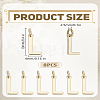 8Pcs Brass Charms KK-LP0001-85L-2