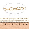 304 Stainless Steel Heart Link Chains CHS-C013-04G-01-2