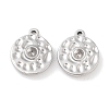 Non-Tarnish 304 Stainless Steel Pendant Rhinestone Settings STAS-P364-04P-1