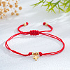 Brass Cross Charm Bracelets ZM9789-2-1