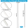 304 Stainless Steel Bangle Blank Strips MAK-WH0016-02A-P-2